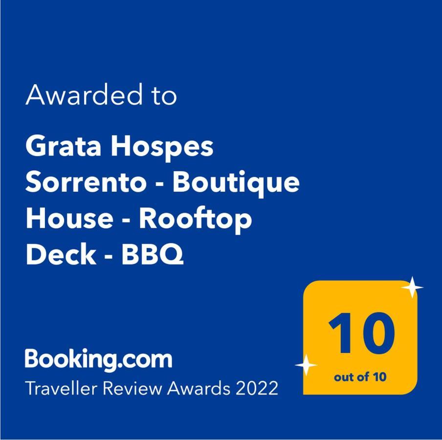 Grata Hospes Sorrento - Boutique House - Rooftop Deck - Bbq Exteriör bild