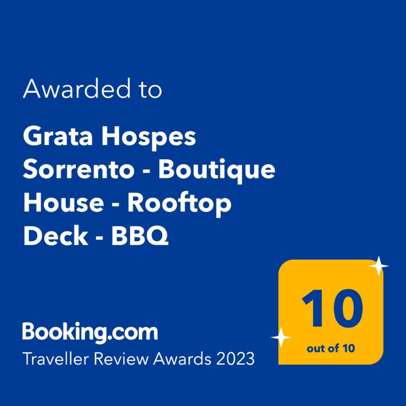 Grata Hospes Sorrento - Boutique House - Rooftop Deck - Bbq Exteriör bild